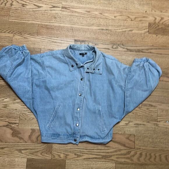 FASHION NOVA DEMIN CROPPED JACKET SIZE S - Picture 8 of 8